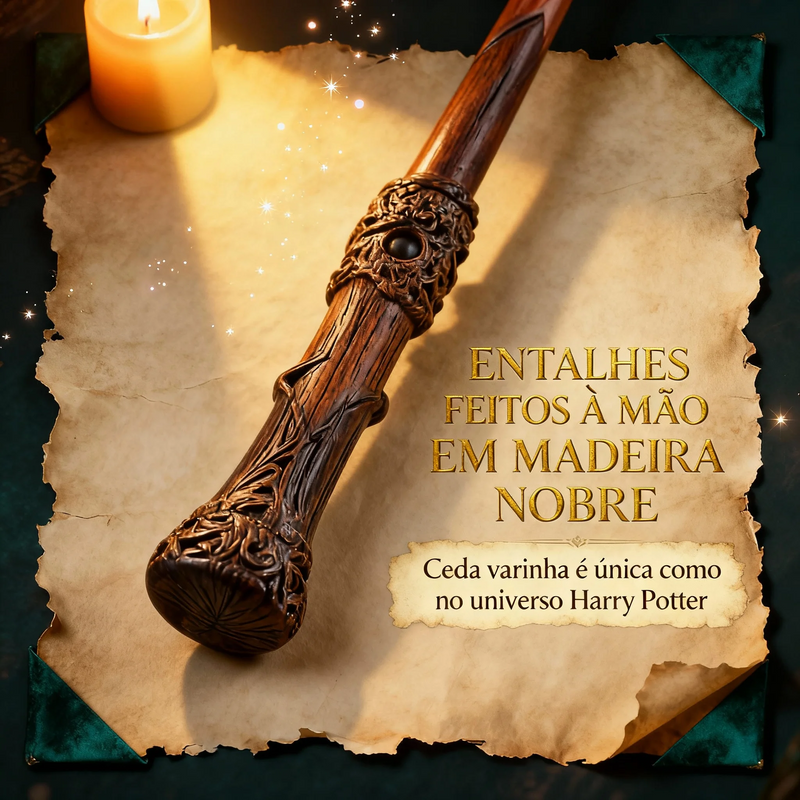 Varinha Mágica Original Harry Potter - VARINHA MÁGICA QUE FUNCIONA DE VERDADE