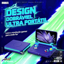 MiniPocket 2™ – Console Gamer Portátil com +10.000 Jogos, Tela AMOLED 5.5” e Design Dobrável