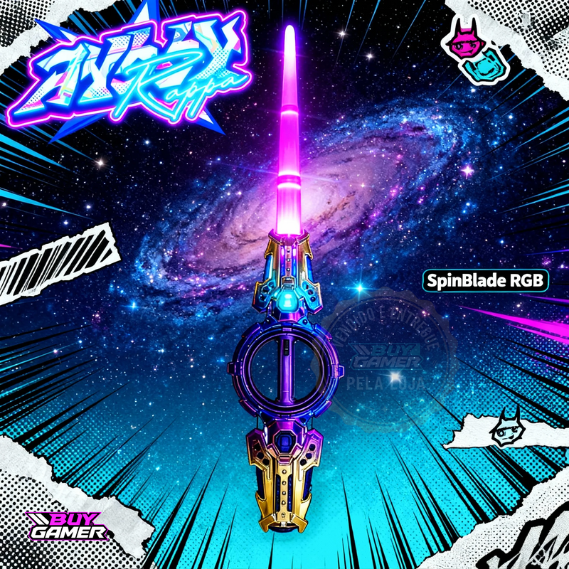SPINBLADE RGB: A Espada que Transforma Qualquer Lugar Numa Galaxia