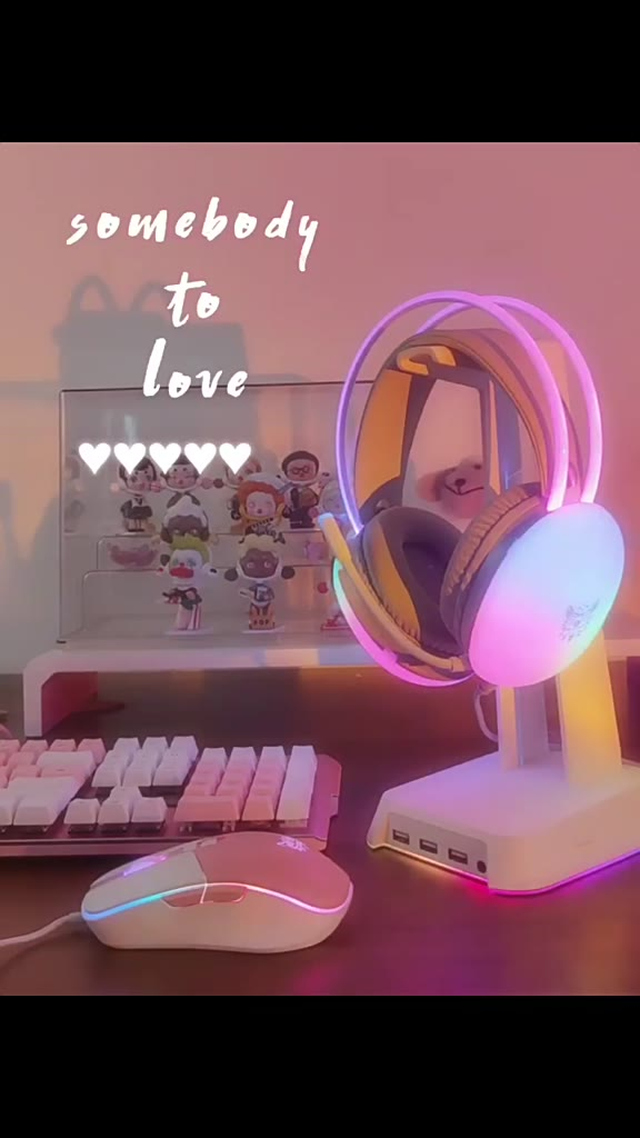 Headset Gamer Fone de ouvido Gamer iluminação LED RGB Branco Para PC Notebook Computador PS4 X-ONE