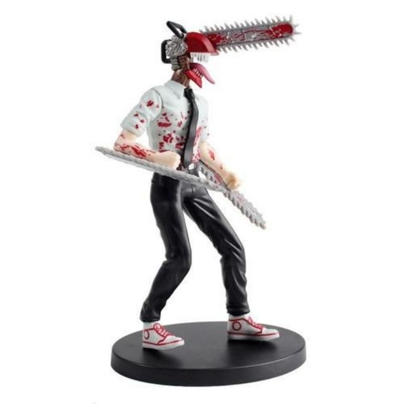 Chainsaw Man Figura Anime, Chainsaw Man, Denji Action Figure, PVC Noodle Stopper, Adulto Coleção Modelo Brinquedos, 14cm