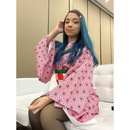 Kimono + Faixa Nezuko Manto Demon Slayer Jaleco Anime Kimetsu no Yaba Capa Geek Unissex quimono Rosa