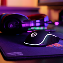 Mouse Gamer Flakes Power Stream 2400 DPI 6 Botões LED 7 Cores Óptico 5G Cabo 1,6 metros FLKM002, ELG