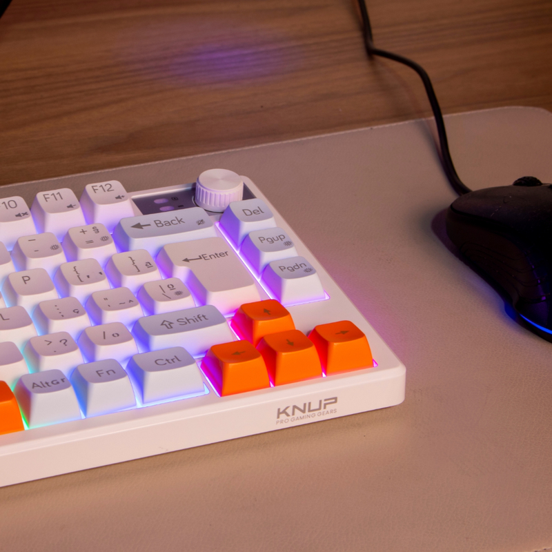 Teclado Tkl Semi Mecânico Gamer Anti Ghosting Led Rgb Abnt Usb Pc Computador Notebook