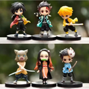 conjunto q versão demon slayer sentado fantasma boneca tanjiro inosuke zenizu figura de ação modelo brinquedos boneca