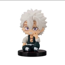 conjunto q versão demon slayer sentado fantasma boneca tanjiro inosuke zenizu figura de ação modelo brinquedos boneca