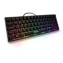 TECLADO GAMER MEMBRANA FAY PRETO E BRANCO LED RAINBOW 60% COM FIO - EVOLUT GAMER