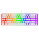 TECLADO GAMER MEMBRANA FAY PRETO E BRANCO LED RAINBOW 60% COM FIO - EVOLUT GAMER