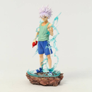 Figural anime 22cm hunter×hunter killua zoldyck figura agradável modelo de brinquedo presente natal