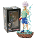 Figural anime 22cm hunter×hunter killua zoldyck figura agradável modelo de brinquedo presente natal