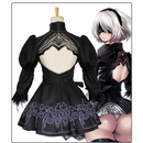 2B Fantasia de Cosplay de Nier Automata Yorha Anime Conjunto de Fantasia Feminina Disfarce Fantasia de Halloween para Me