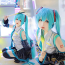 Hatsune Miku Cosplay Traje Para Mulheres Adulto Couro Pano Colete Camisa Saia Conjunto Vocaloid Anime Japonês Roupa De H